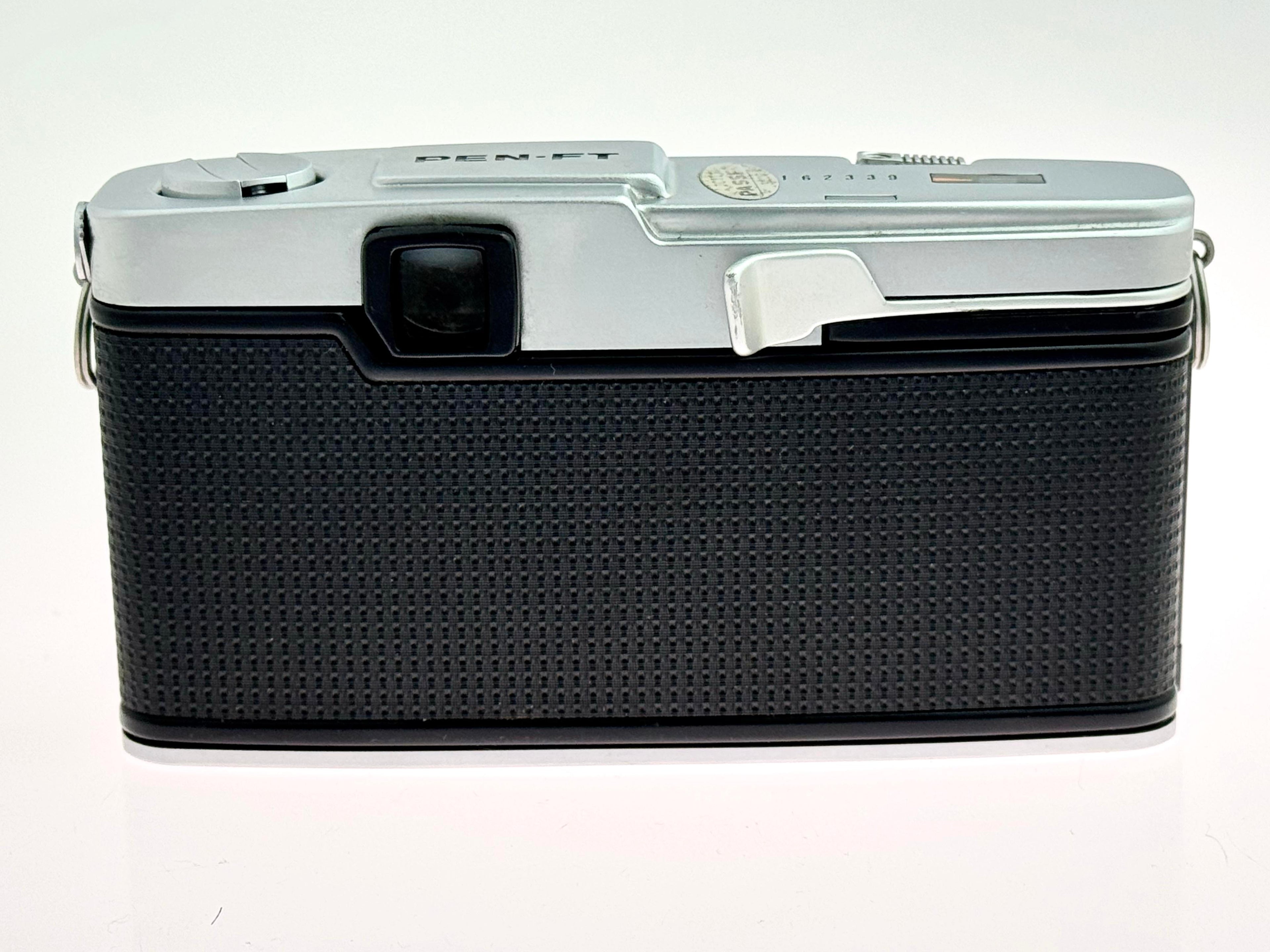 Vintage Chrome Olympus Pen FT Half-Frame Film Camera (Exc) with G.Zuiko 40mm F1.4 Lens (Exc)