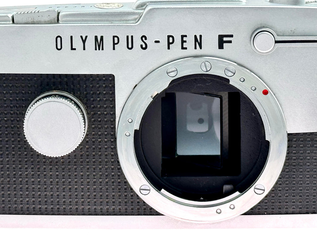 Vintage Chrome Olympus Pen FT Half-Frame Film Camera (Exc) with G.Zuiko 40mm F1.4 Lens (Exc)