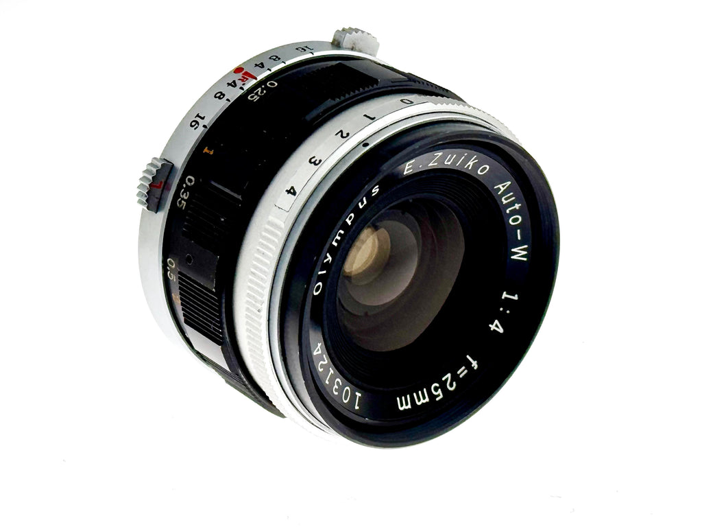 Olympus E.Zuiko 25mm F4 Pen wide angle lens (Exc)