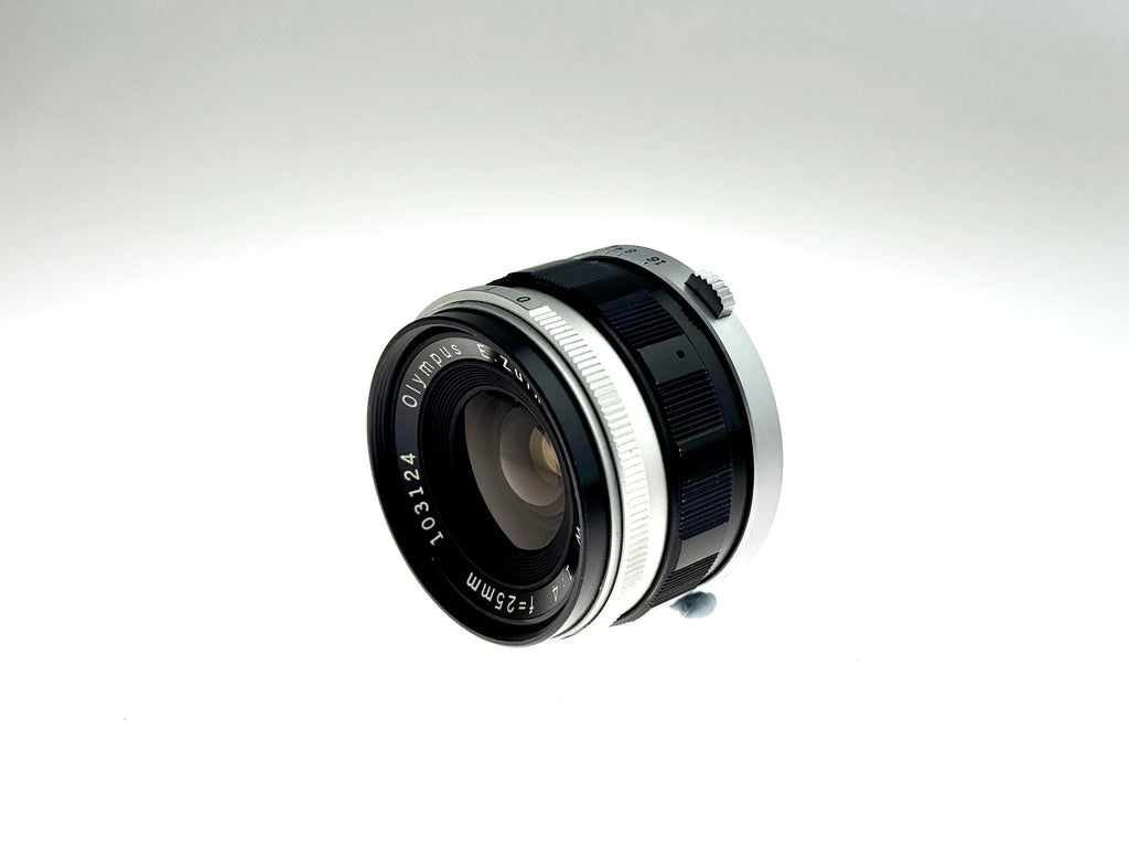 Olympus E.Zuiko 25mm F4 Pen wide angle lens (Exc)