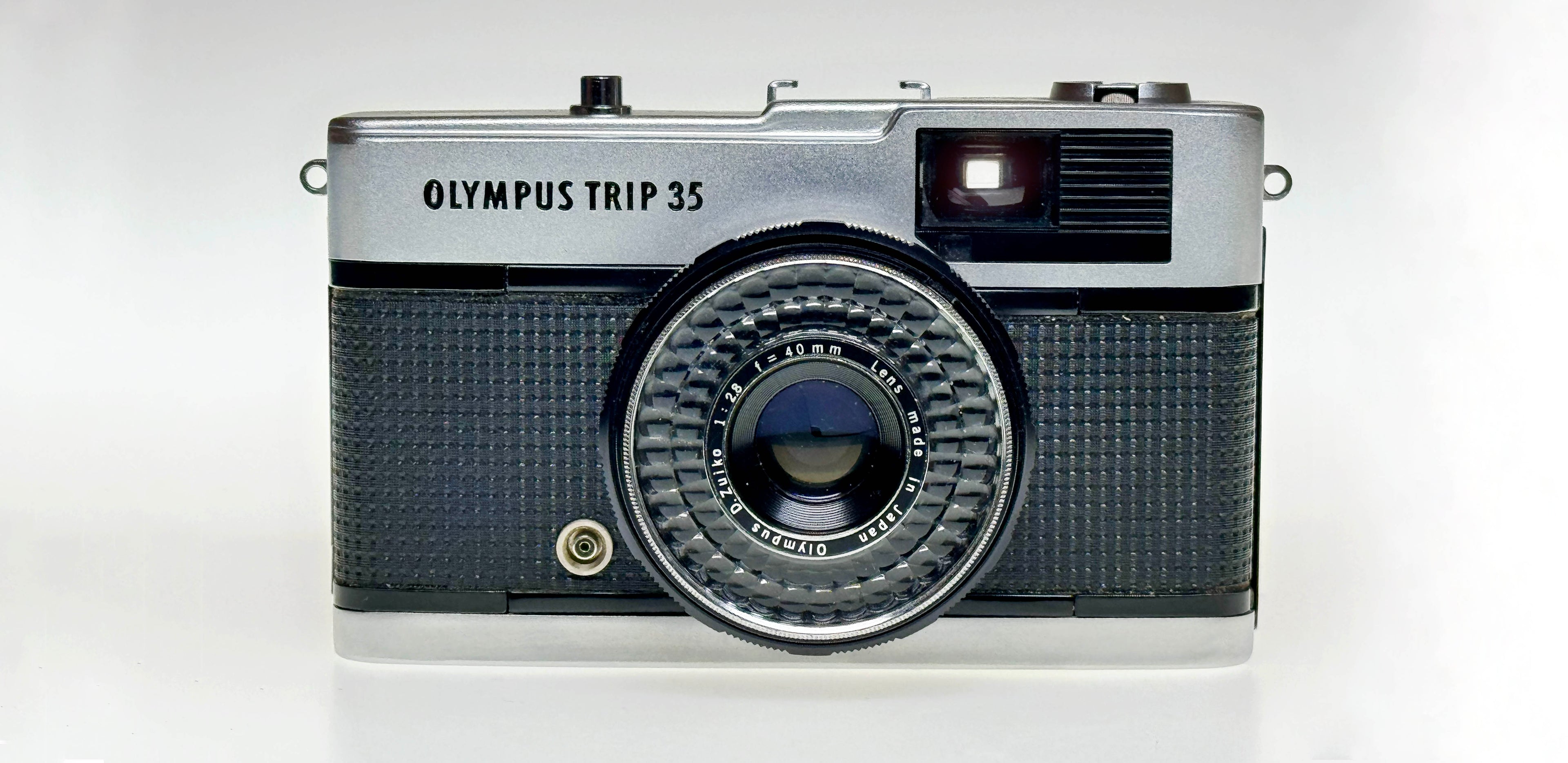 Vintage Chrome Shutter Button Olympus Trip 35 (Exc)